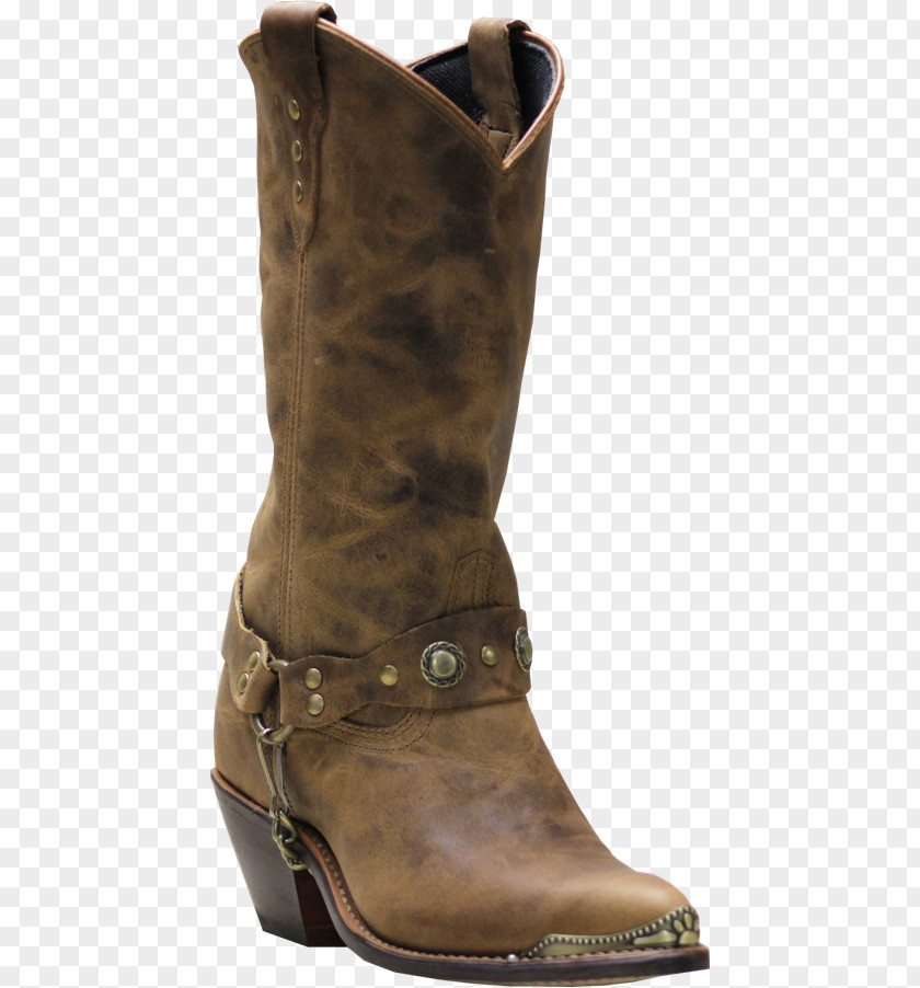 Boot Cowboy Tan Leather PNG