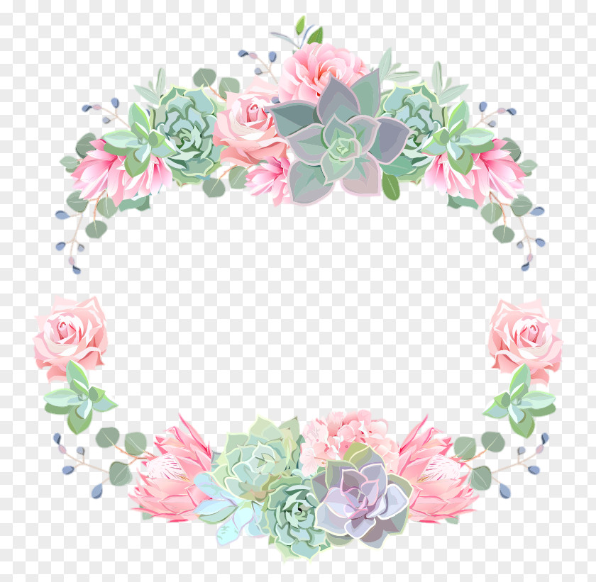 Design Floral Succulent Plant PNG