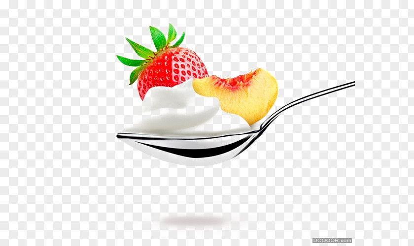 Fruit Yogurt Ice Cream Strawberry Milk PNG