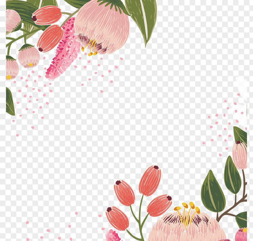 Vintage Bloom Flower Vector Design Floral PNG