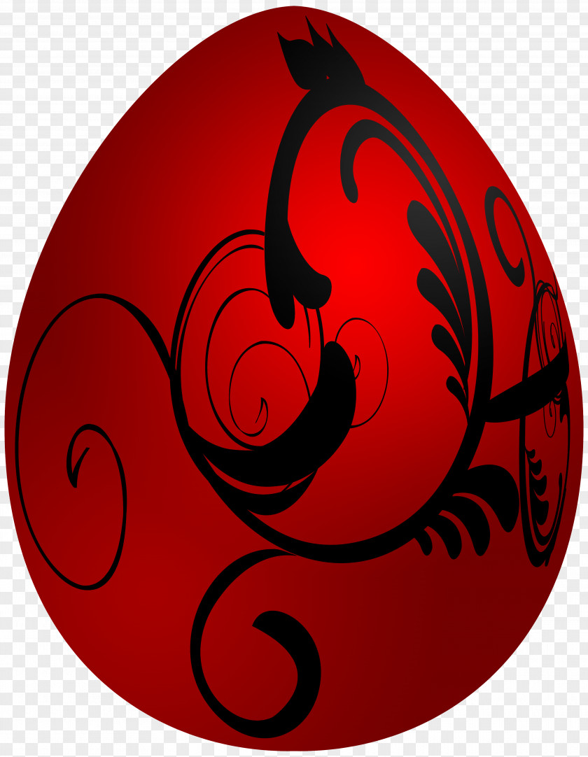 Decorative Red Easter Egg Christmas Surprises Eggs Clip Art PNG