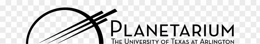 Design UTA Planetarium Logo Brand White Font PNG