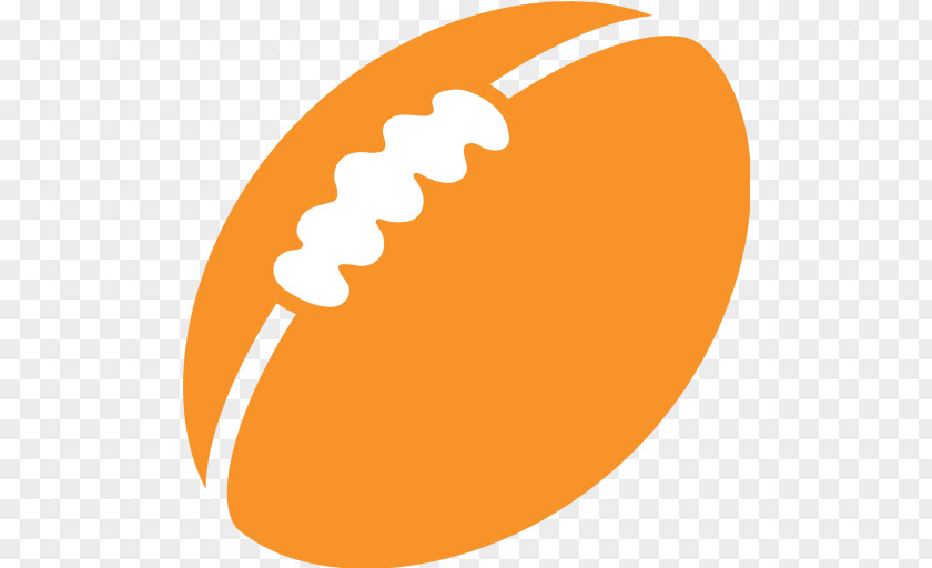 Emoji Rugby Union American Football Ball PNG