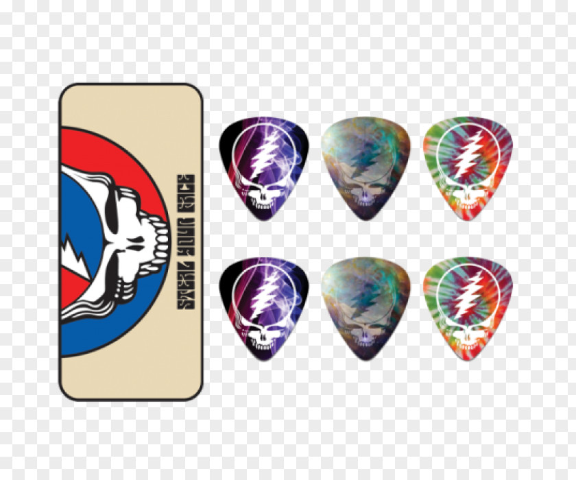 Guitar Grateful Dead Picks Steal Your Face Dunlop Manufacturing PNG