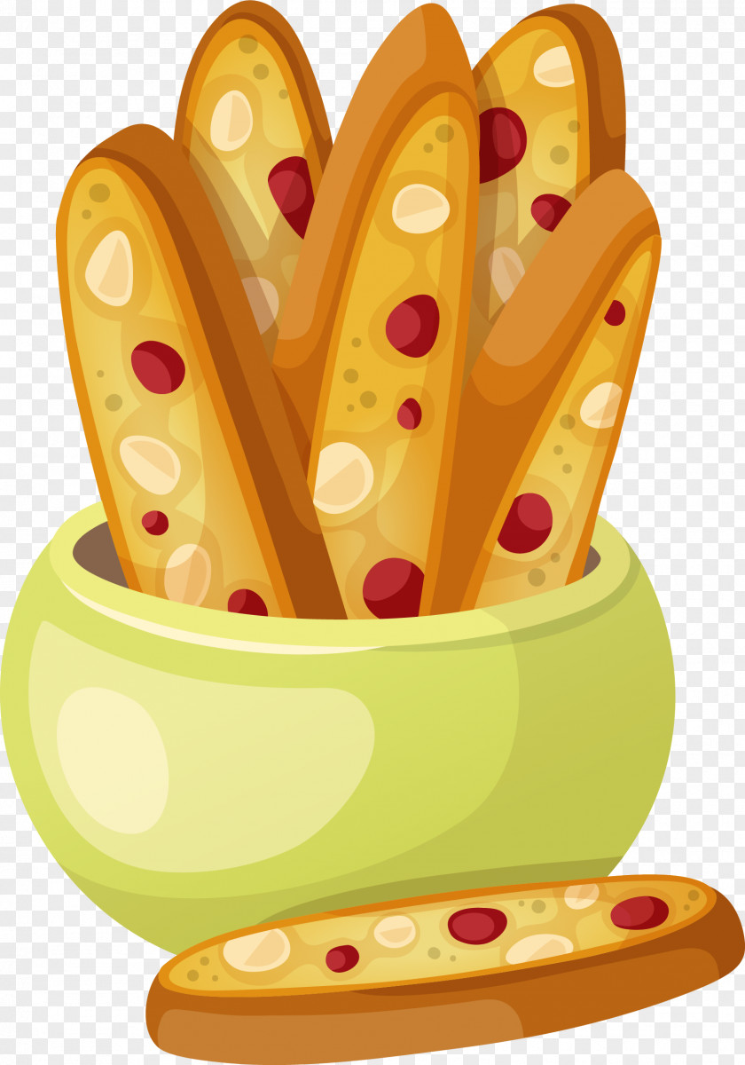 Hand Painted Yellow Bread Bakery Italian Cuisine Meatloaf Illustration PNG