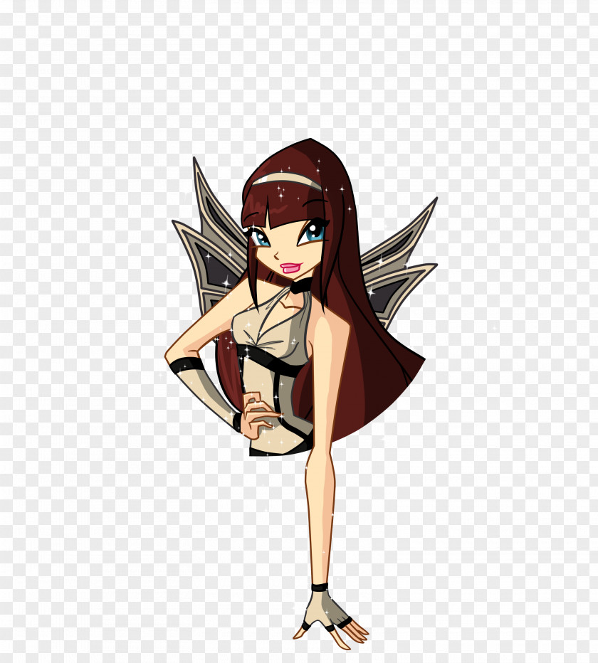 123 Fairy Cartoon Brown Hair Figurine PNG