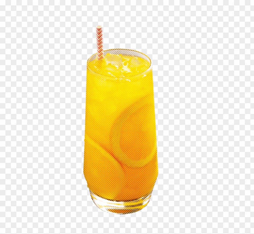 Distilled Beverage Nonalcoholic Orange Drink Soft Harvey Wallbanger Yellow PNG