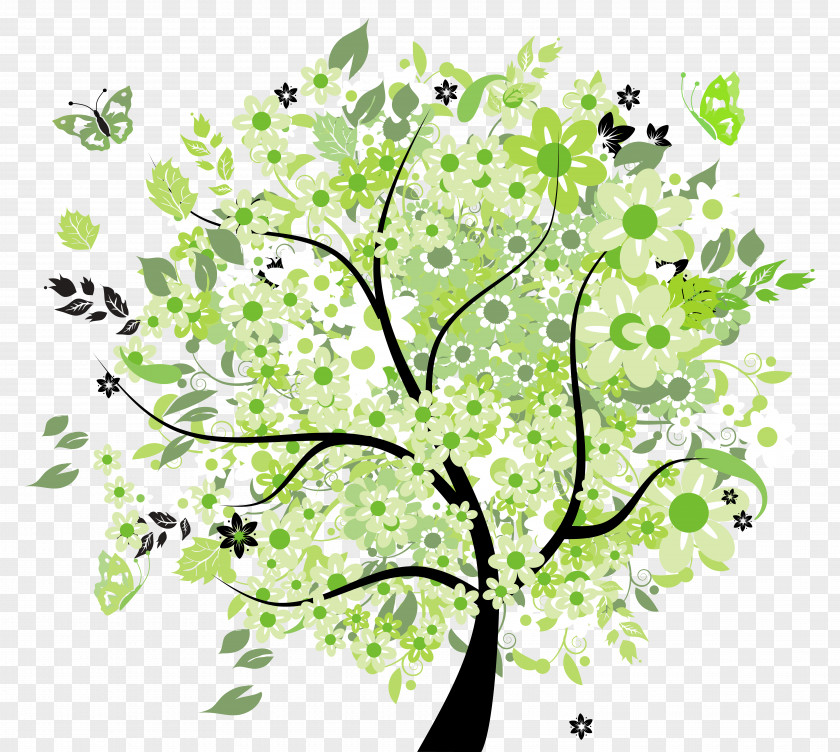 Green Spring Tree Clipart Picture Clip Art PNG