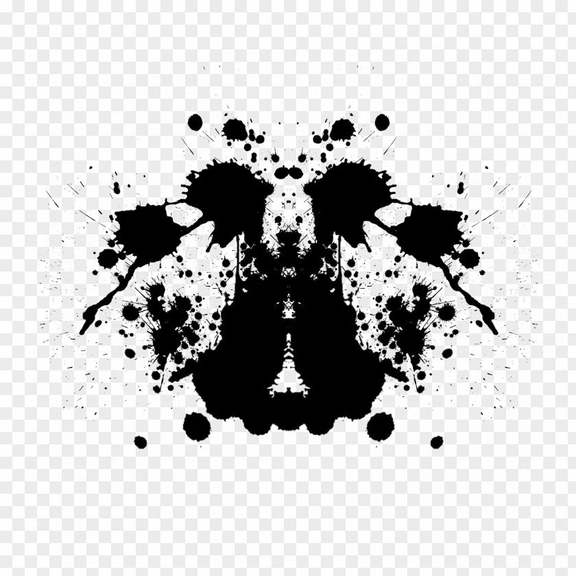 Ink Circles Rorschach Test Flowers For Algernon Blot Personality PNG