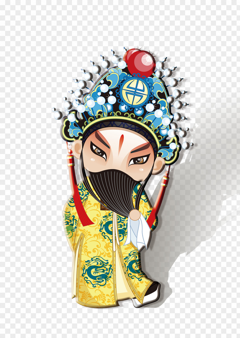 Peking Opera Characters Cartoon Poster Silhouette PNG