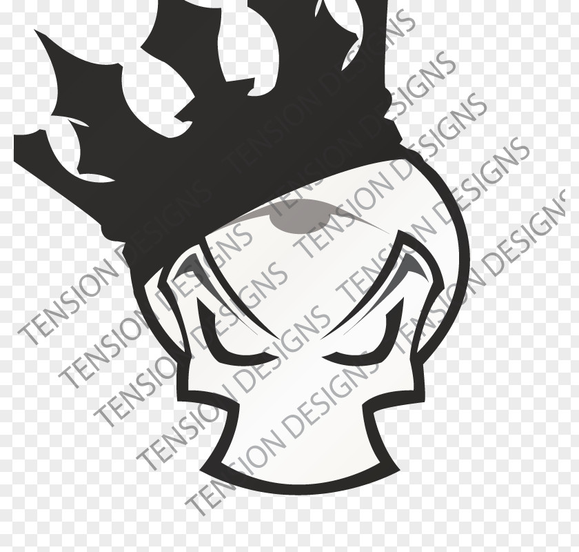 Skull Crown Electronic Sports Logo Organization Real-time Strategy PNG