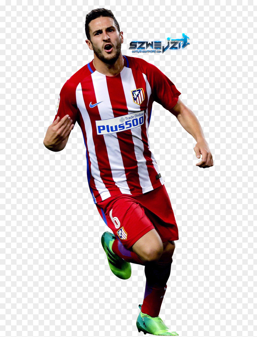 Football Koke Atlético Madrid Player Jersey PNG