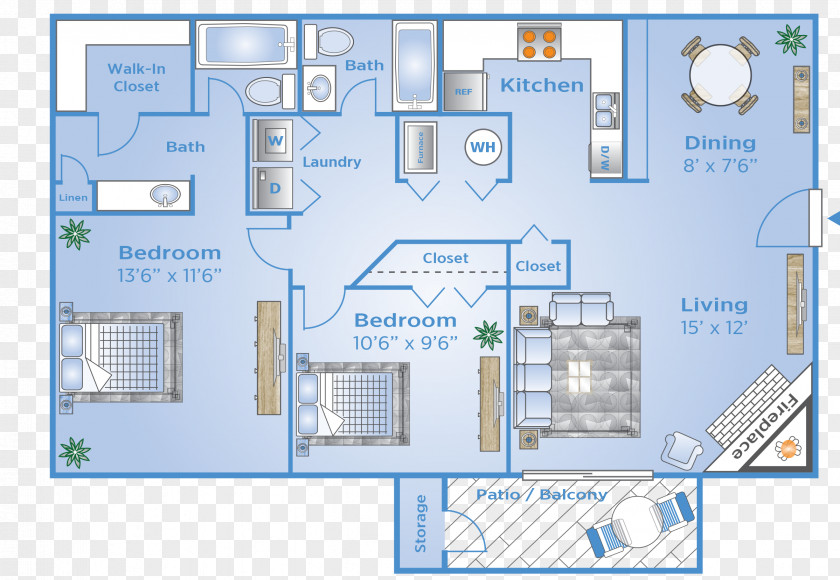 Home Advenir At Wildwood Floor Plan Apartment Renting PNG