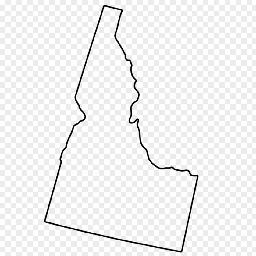 Idaho Clothing White Line Art Finger Font PNG