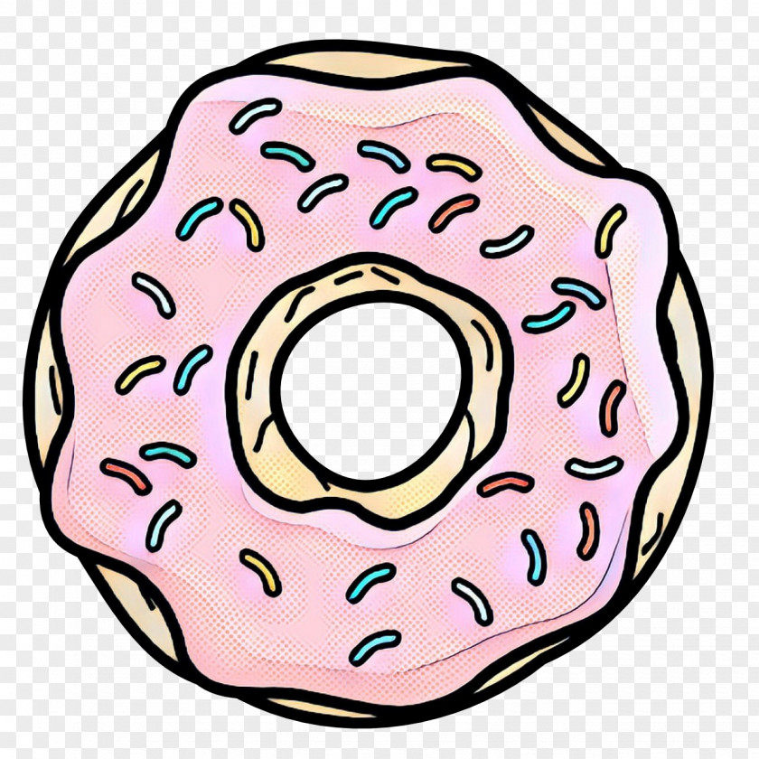 Pink Doughnut Cake Background PNG