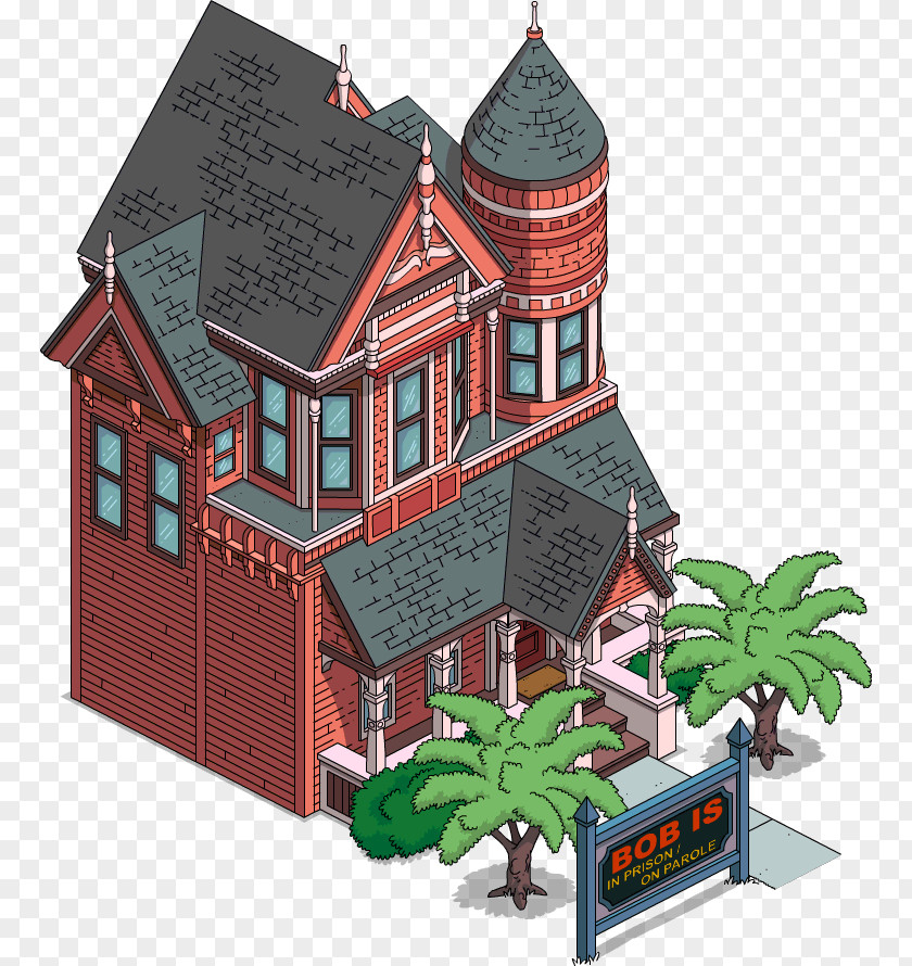 The Simpsons Movie Simpsons: Tapped Out Sideshow Bob House Victorian Era Building PNG