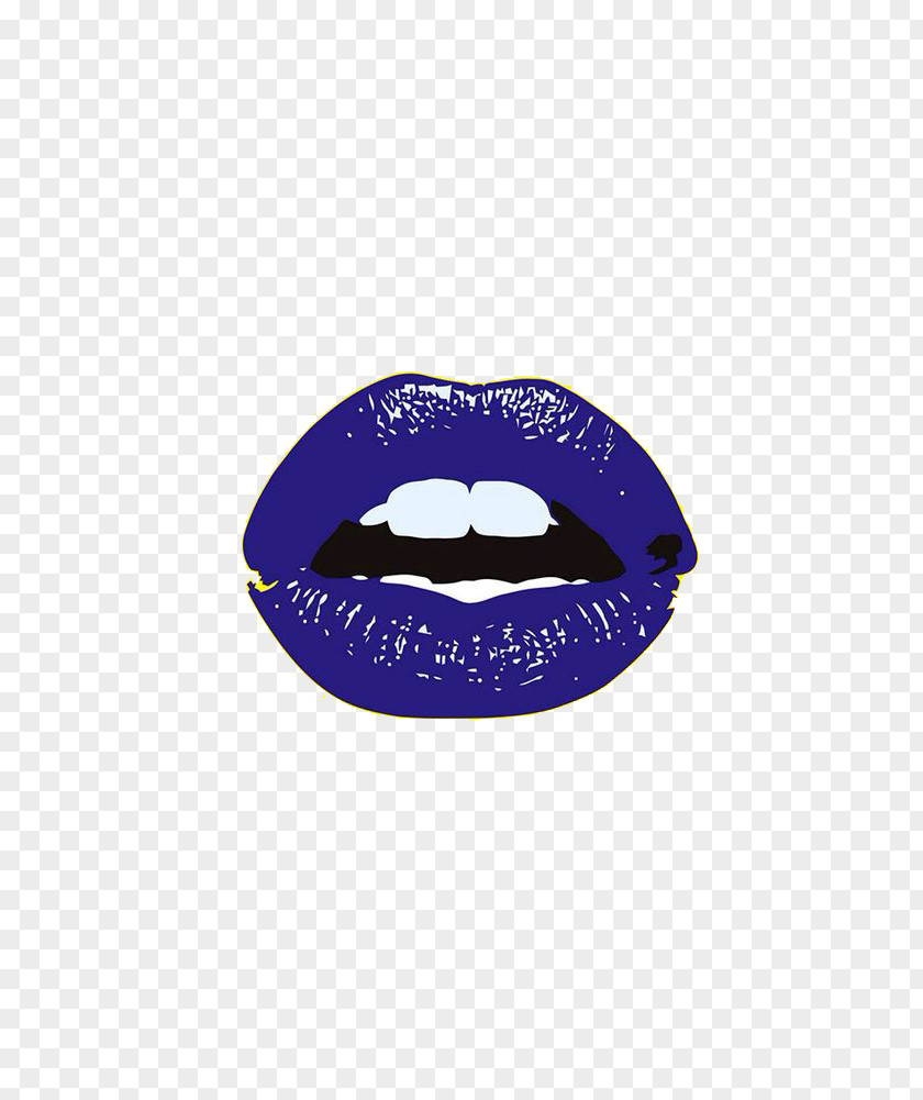 Blue Lips Lip Liner Cosmetics Hairstyle PNG