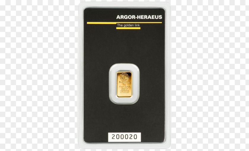 Gold Title Bar Material Ingot Argor Heraeus PNG