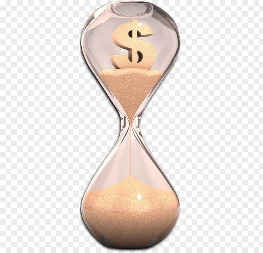 Hourglass Money Time Stock Photography PNG