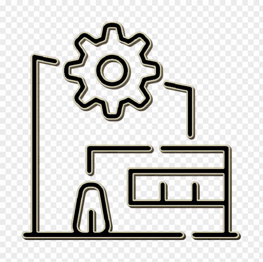 Manufacturing Plant Icon Power PNG