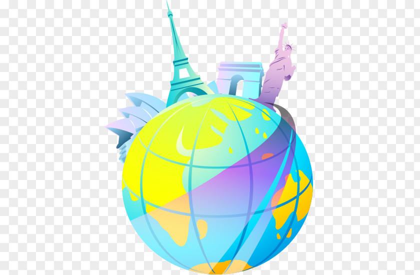 Vector Cartoon Material Global Travel Drawing Clip Art PNG