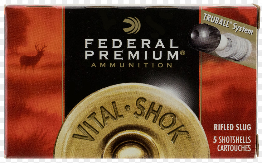 Ammunition Shotgun Slug 20-gauge Federal Premium Shell Firearm PNG