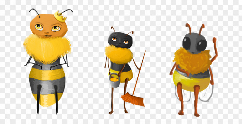 Bee Western Honey Worker Drone PNG