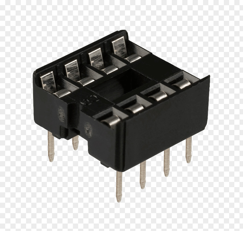 Ic Powersupply Pin Electronic Component Integrated Circuits & Chips Lead Electronics IC DIP Socket PNG