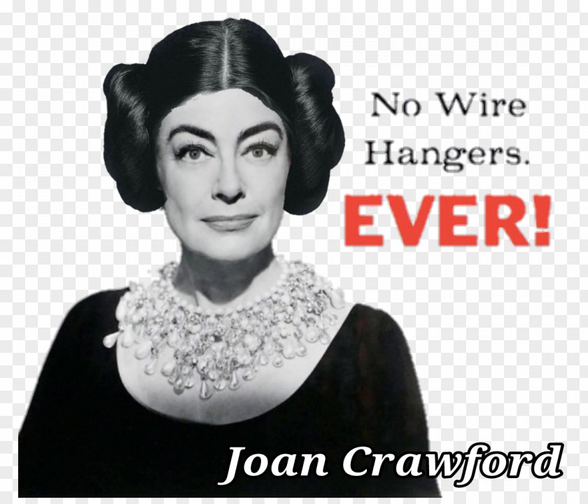 No Wire Hangers Joan Crawford Mommie Dearest Anna Christina Clothes Hanger PNG