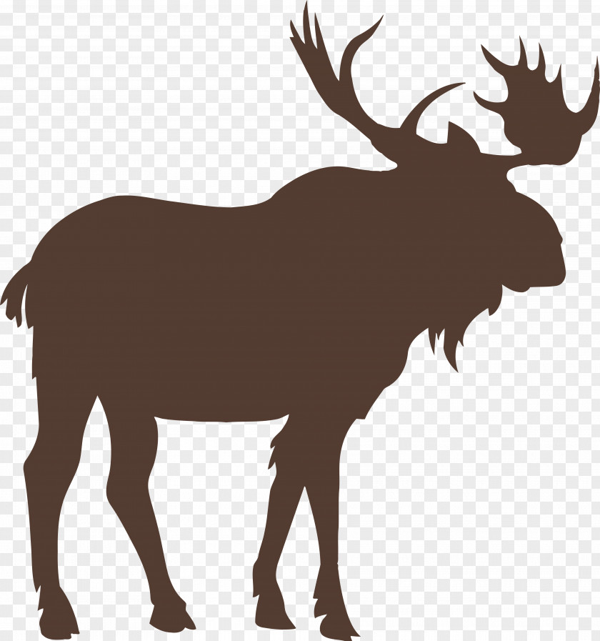 Silhouette Moose Vector Graphics Royalty-free Stock Photography Illustration PNG