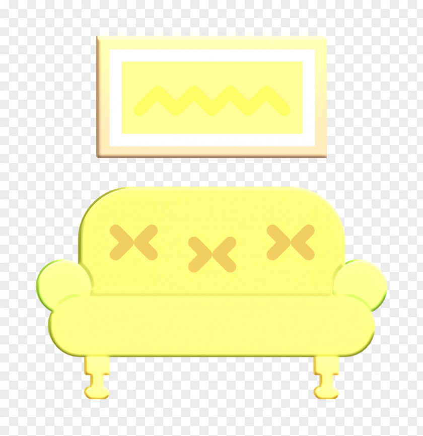 Sofa Icon Livingroom Household Compilation PNG