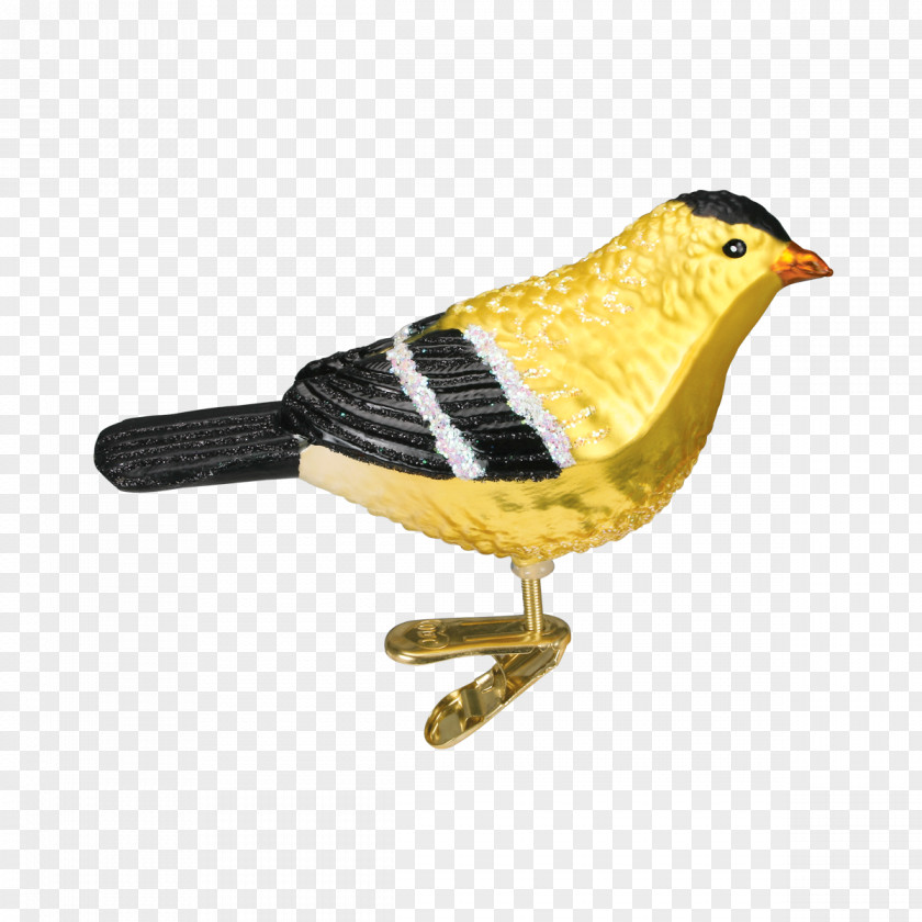 Bird Finches Christmas Ornament American Goldfinch PNG