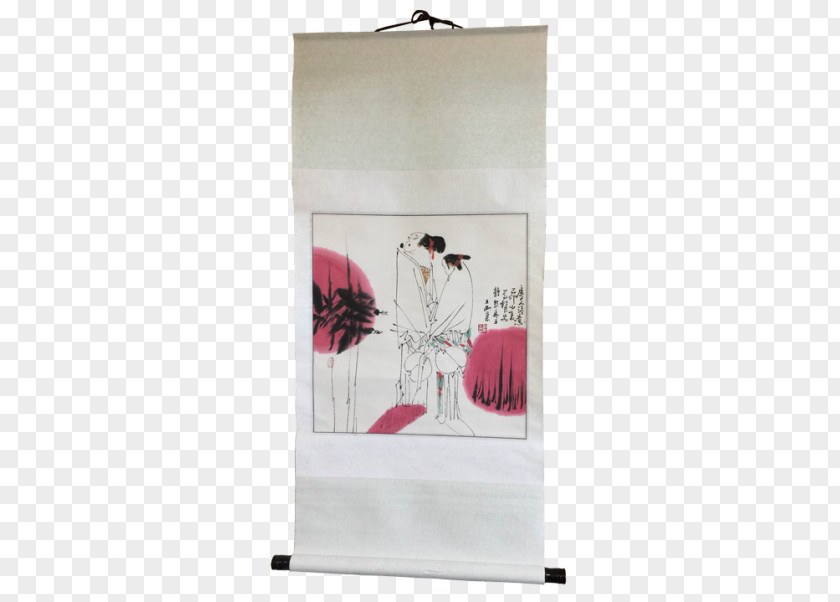 China Wind Ink Clothes Hanger Lighting Rectangle Clothing PNG