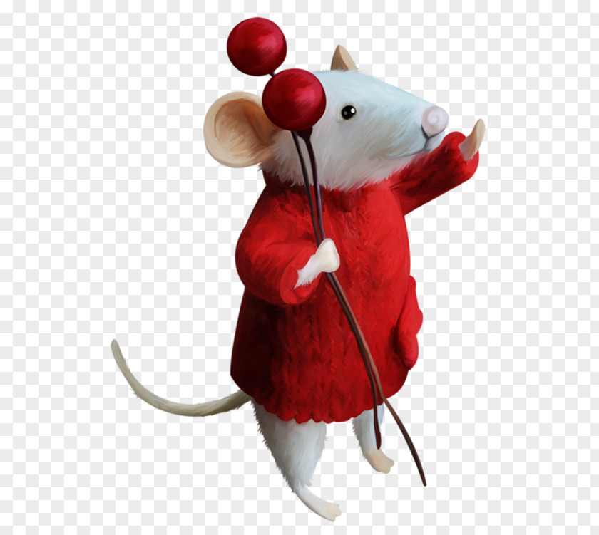 Red Little Mouse Computer Clip Art PNG