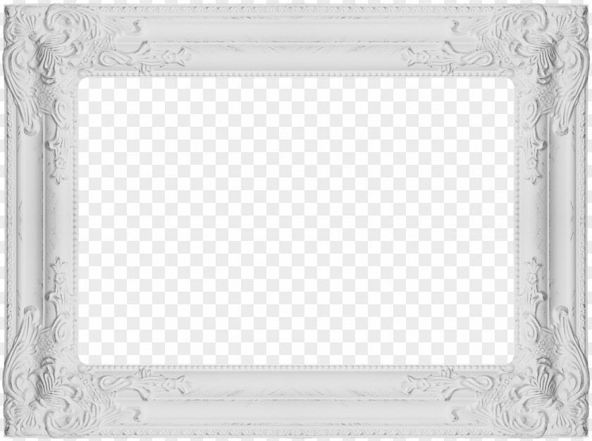 White Frame Wide Edge PNG Edge, white photo frame clipart PNG