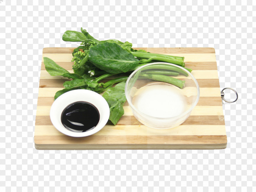Chopping Board Put Kale Chinese Cuisine Vegetarian Broccoli Dish PNG
