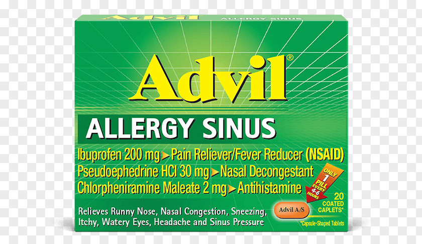 Cold Store Menu Allergy Pseudoephedrine Ibuprofen Sinus Infection Common PNG