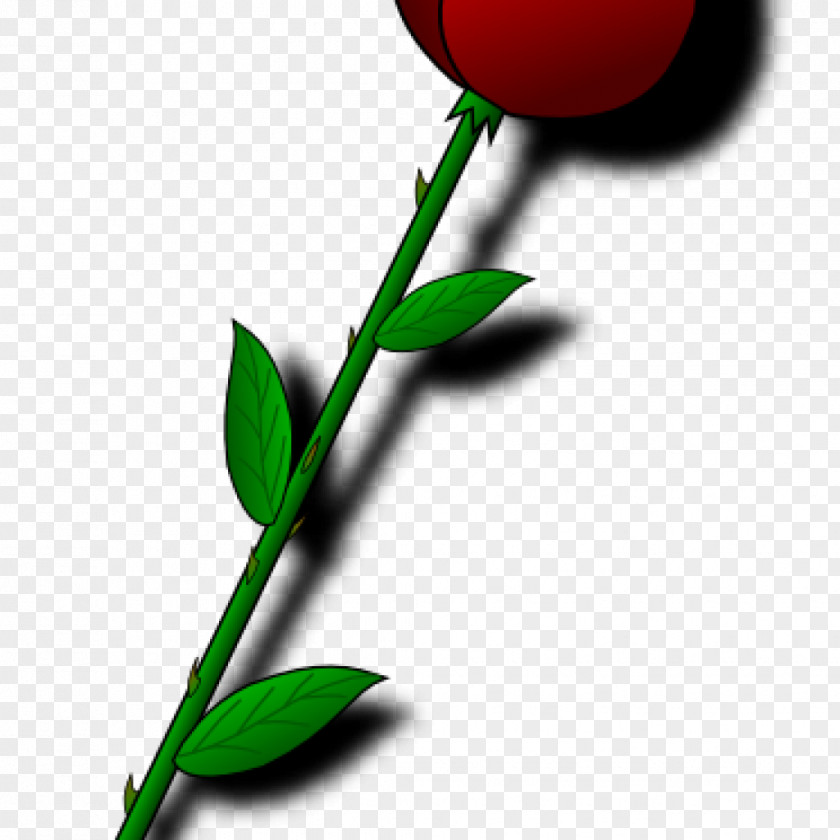 Single Red Rose Clip Art Openclipart Free Content Image PNG