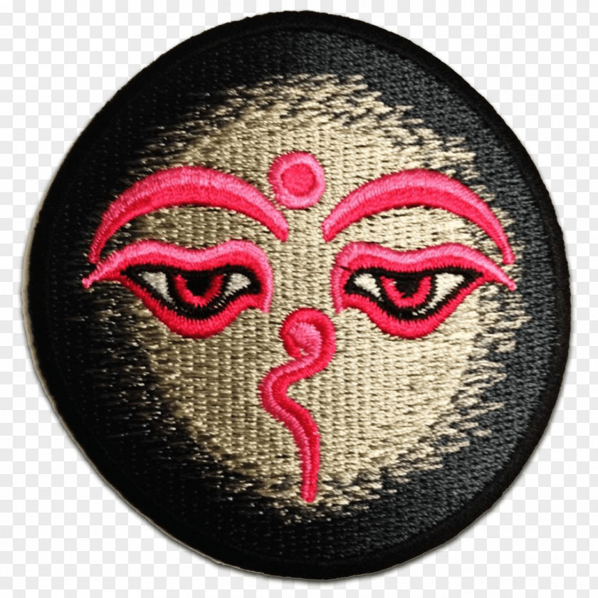 Symbol Om Embroidered Patch Meditation Hinduism PNG