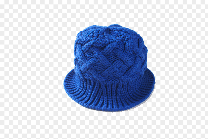 Blue Knit Cap Hat Crochet Knitting PNG