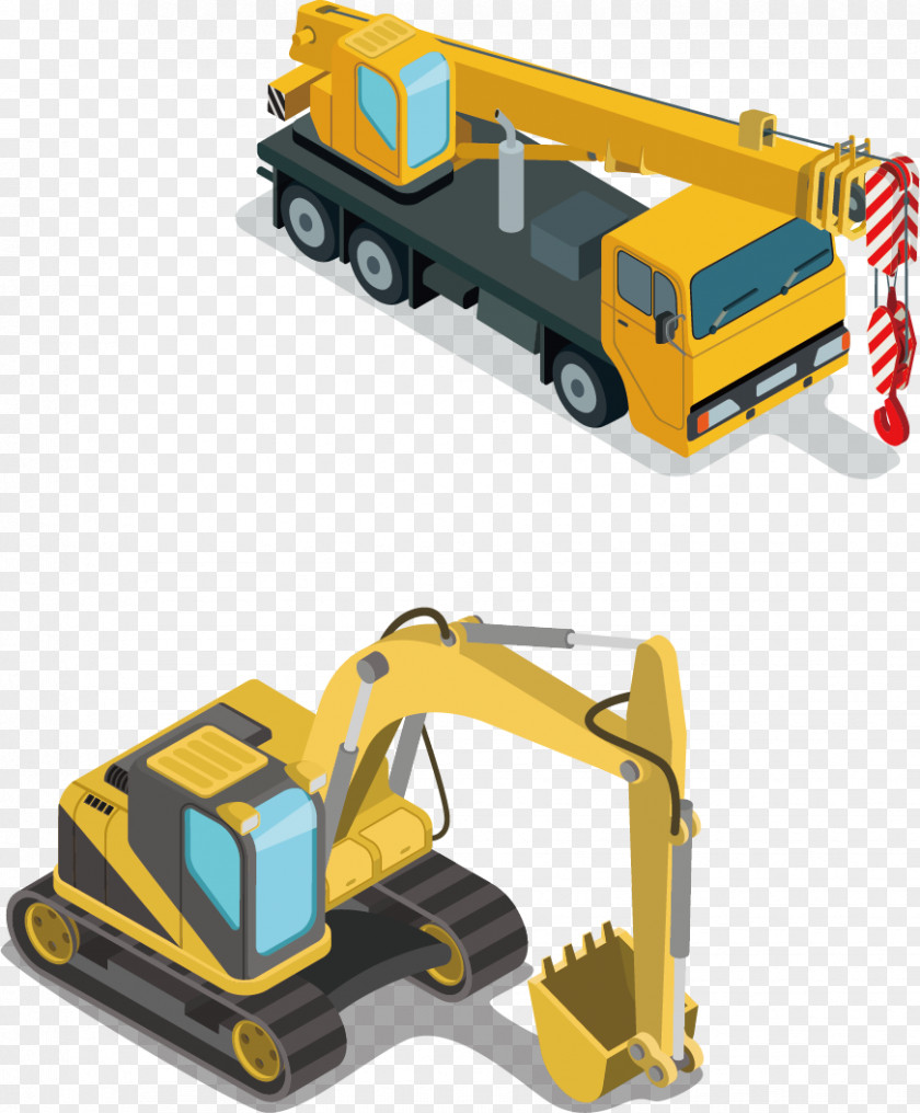 Excavator Car Vehicle Photography Illustration PNG
