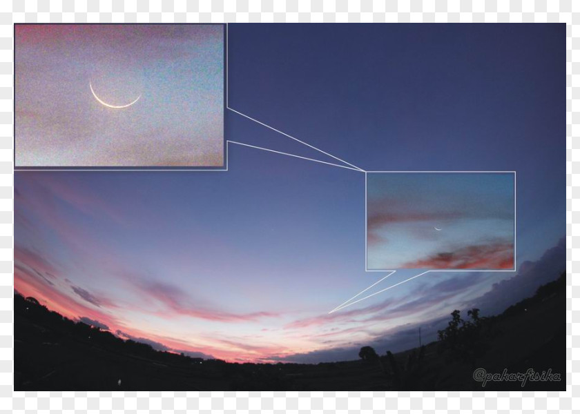 Hilal Islamic Calendar Safar Crescent Sky New Moon PNG