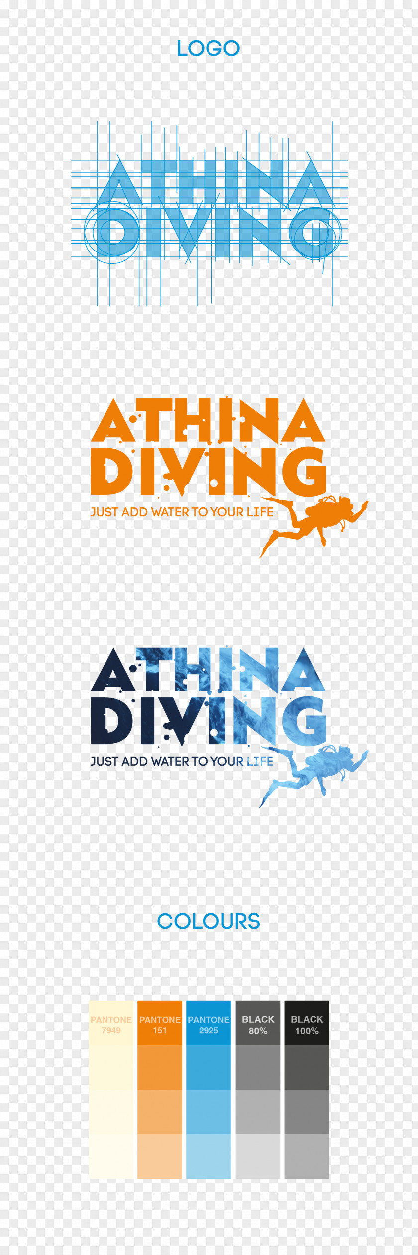Logo Brand Underwater Diving Scuba PNG