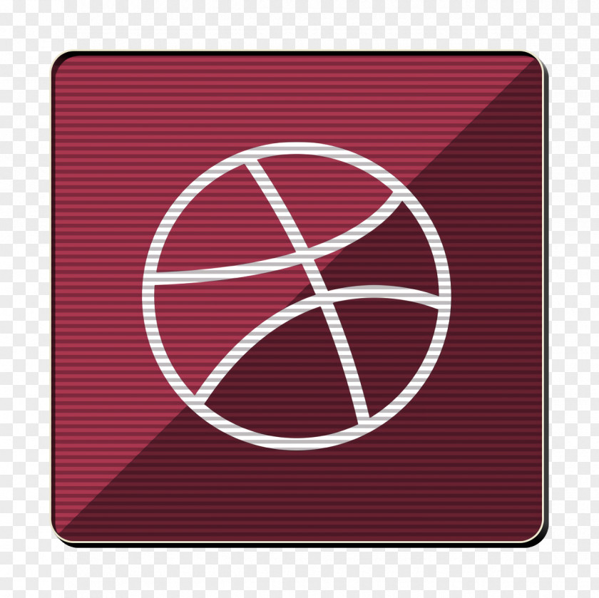 Rectangle Magenta Dribbble Icon Gloss Media PNG