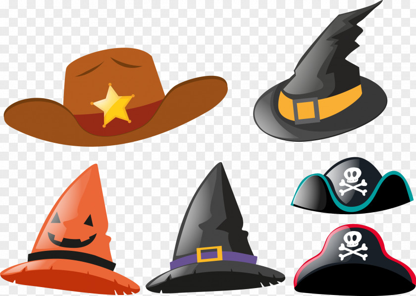 Vector Hand Painted Hat Stock Photography PNG