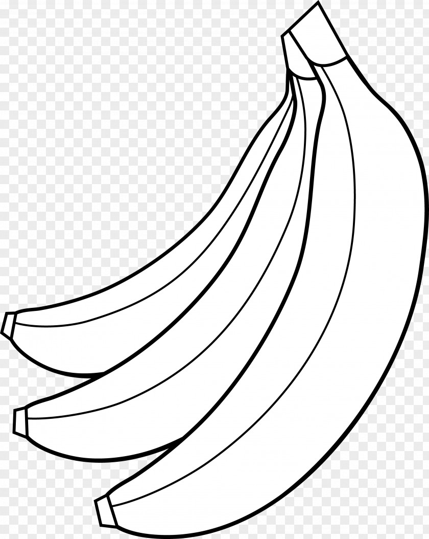 Bunch Cliparts Banana Split Black And White Clip Art PNG
