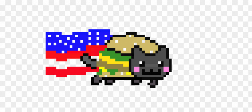 Cat Nyan Pixel Art PNG