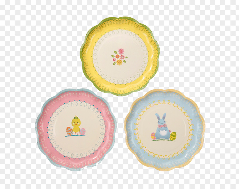 Tableware Easter Bunny Plate Party PNG