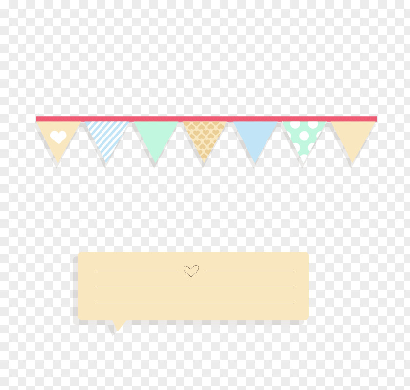 Beige Notes Section And Bunting Paper Yellow Area Pattern PNG