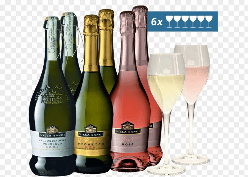 Champagne Glass Bottle PNG